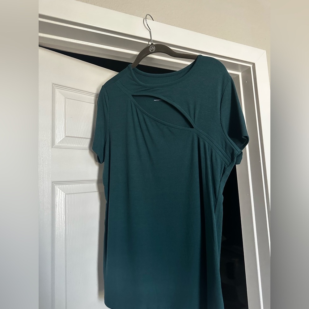 Torrid Green Ribbed Knit Top- Never Worn!